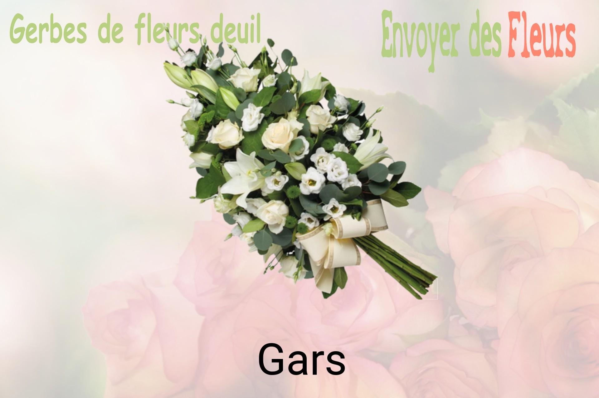 Gerbe de fleurs de deuil livrée à Gars